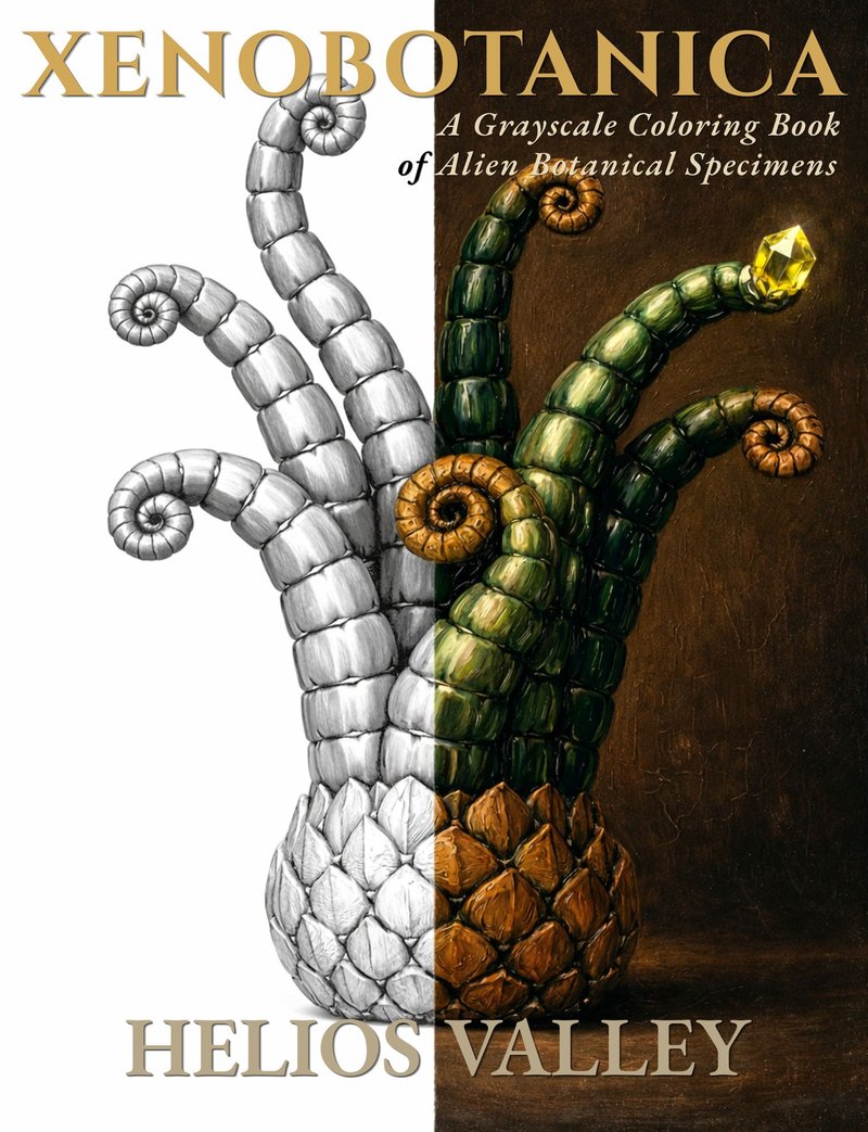 Xenobotanica by Helios Valley — Book Cover, visit Helios Valley